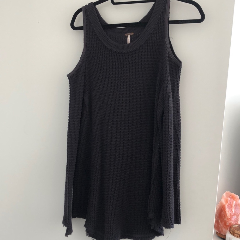 Free people sweater open shoulders.